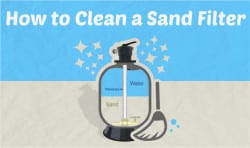 clean sand out of pool