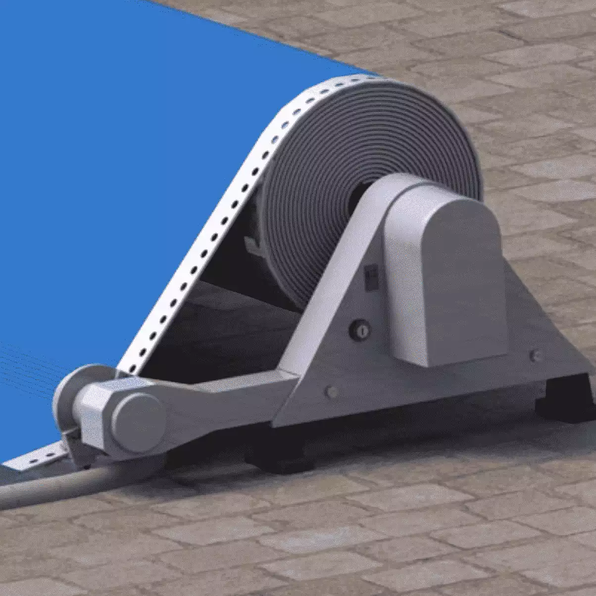 Automatic Pool Covers  Pool Cover Reel / Roller for Inground Pools