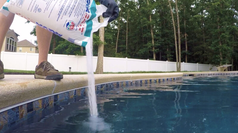 Adding Pool-Grade Salt Directly To The Pool Water